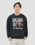 Disney Toy Story Boxy All Characters Text Behind Sweater Pria