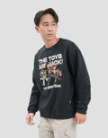 Disney Toy Story Boxy All Characters Text Behind Sweater Pria