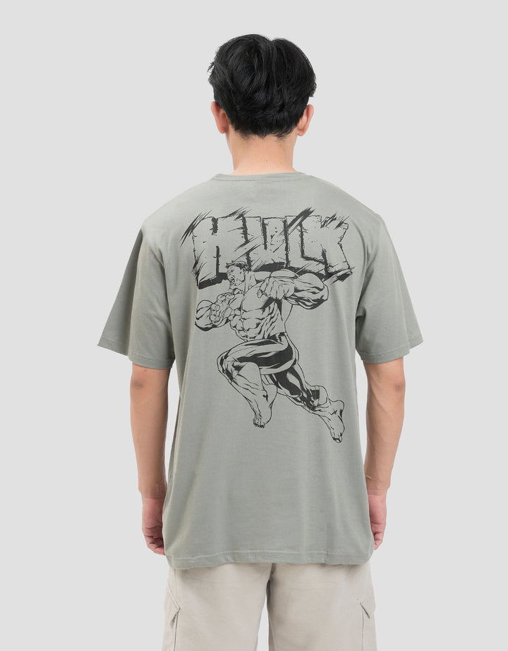 Marvel Hulk Backprint Kaos Pria