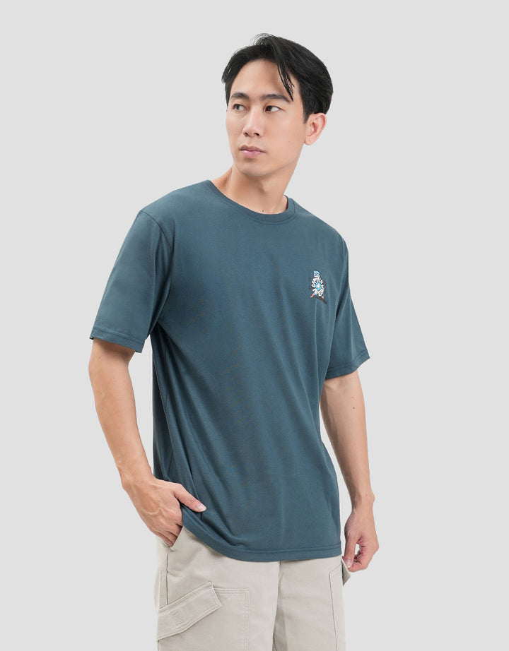 Marvel Captain America Cartoon Style Backprint Kaos Pria