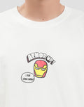 Marvel Iron Man Cartoon Style Backprint Kaos Pria