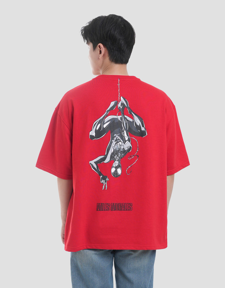 Marvel Spiderman Miles Monochrome Kaos Pria
