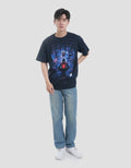 Marvel Spiderman Saturated City View Kaos Pria