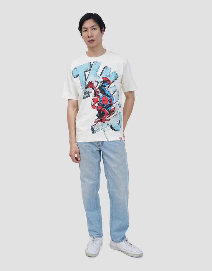 MARVEL SPIDERMAN COMICS BACKPRINT KAOS PRIA