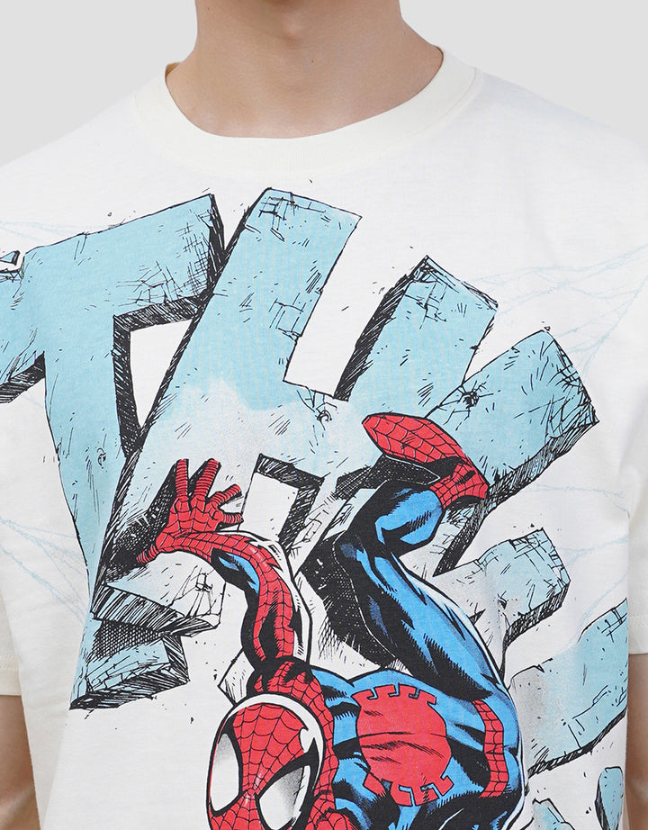 MARVEL SPIDERMAN COMICS BACKPRINT KAOS PRIA