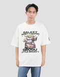 Star Wars Grogu The Force Is Strong Print Kaos Oversize Pria