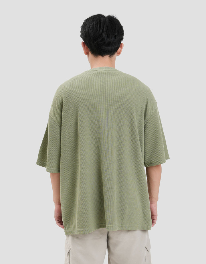 Star Wars Texture Mando And Grogu Print Kaos Oversize Pria