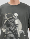 Star Wars Mandalorian Print Kaos Pria
