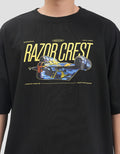 Star Wars Razor Crest Backprint Kaos Oversize Pria