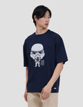 Star Wars Stormtroopers Chibi And Text Backprint Kaos Oversize Pria