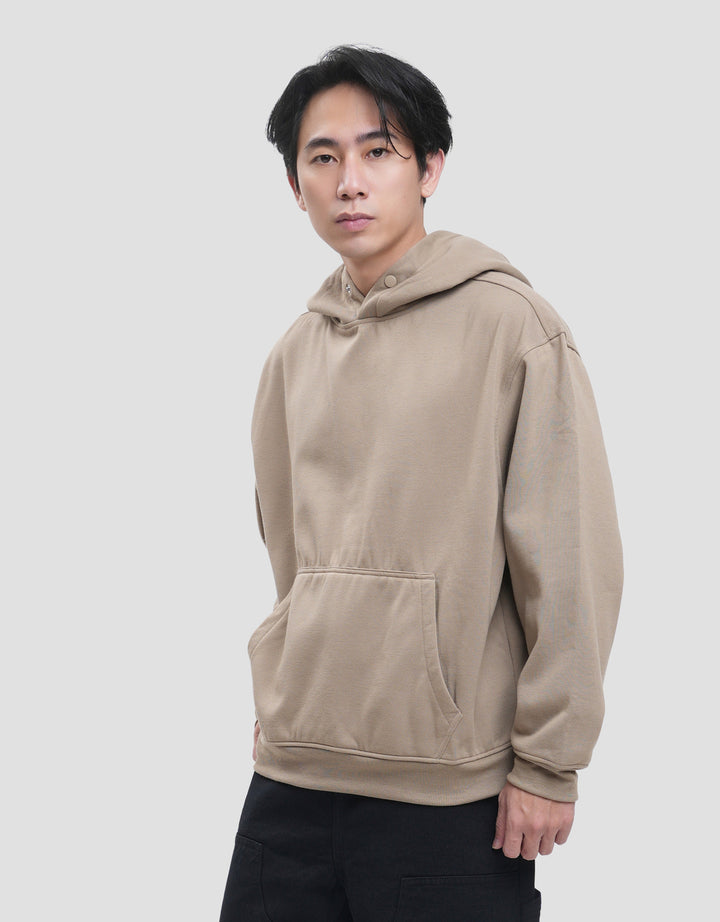 Nevada Basic Regular Fit Snap Button Jaket Hoodie Pria