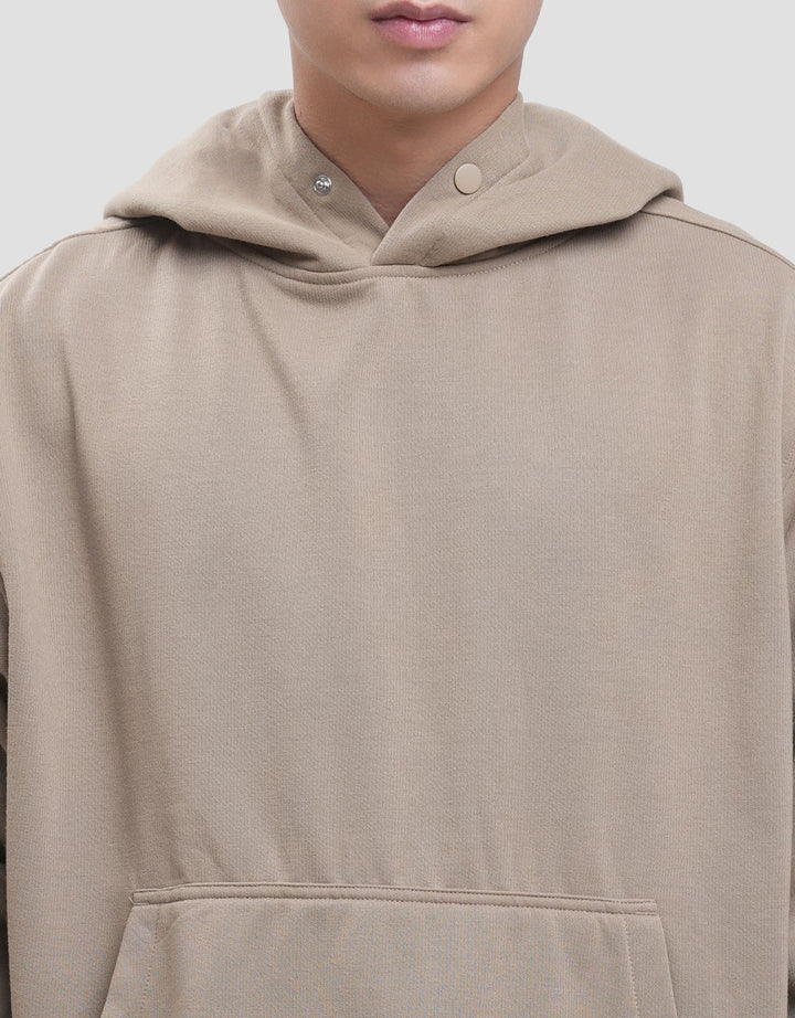 Nevada Basic Regular Fit Snap Button Jaket Hoodie Pria