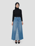 ANNISA A LINE MAXI ROK JEANS WANITA