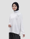 Annisa Flower Embro Kaos Wanita