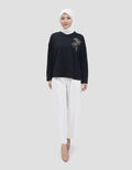 Annisa Flower Embro Kaos Wanita