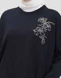 Annisa Flower Embro Kaos Wanita
