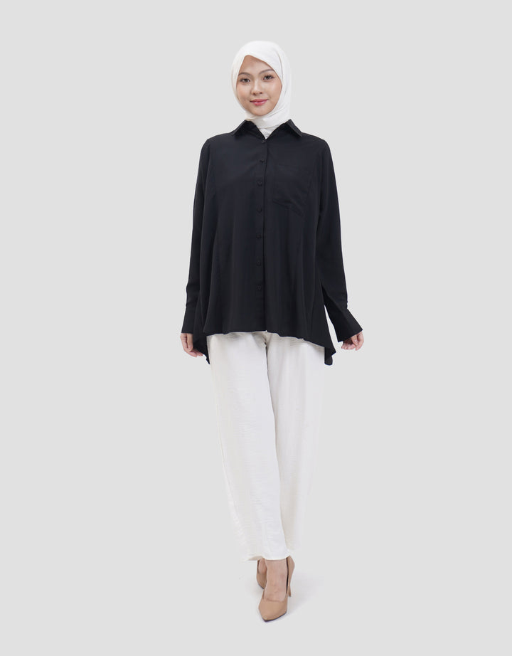 Annisa Batwing Plain OV Kemeja Wanita