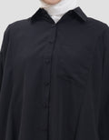 Annisa Batwing Plain OV Kemeja Wanita