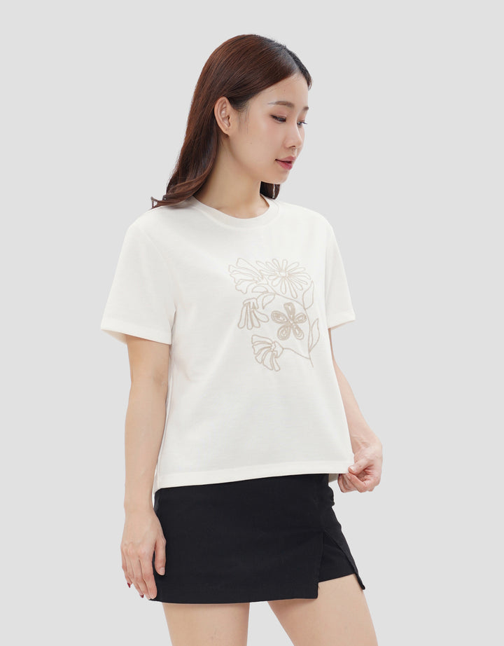 CONNEXION FLOWER EMBRO KAOS WANITA