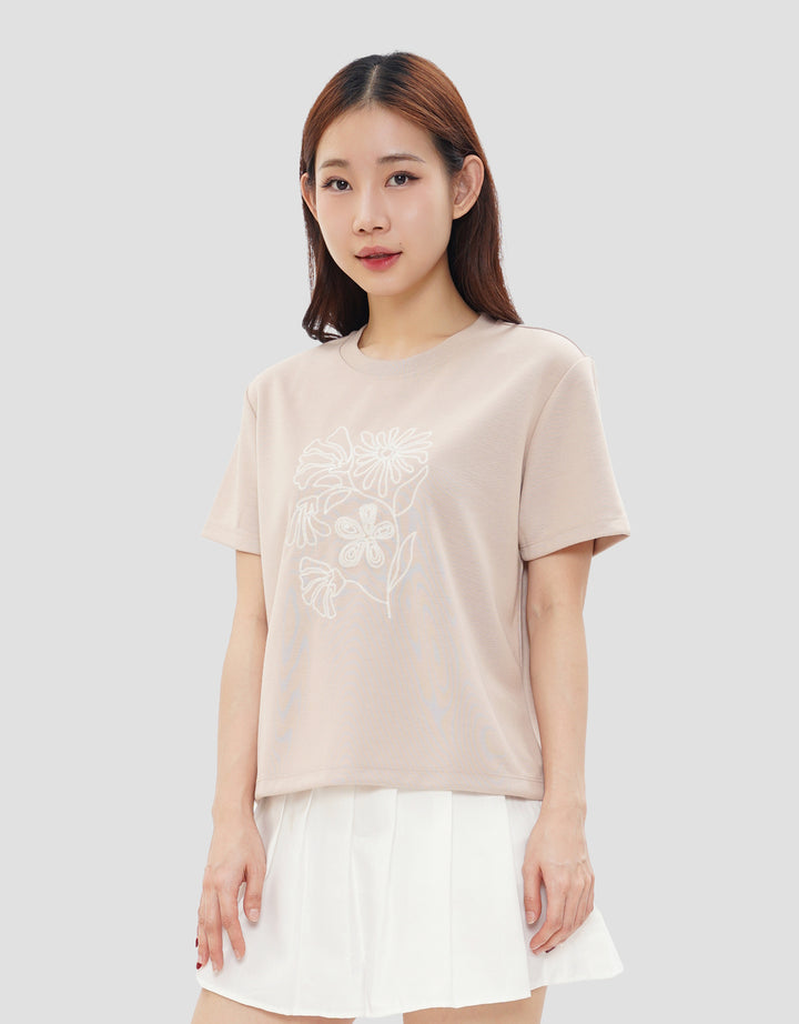 CONNEXION FLOWER EMBRO KAOS WANITA