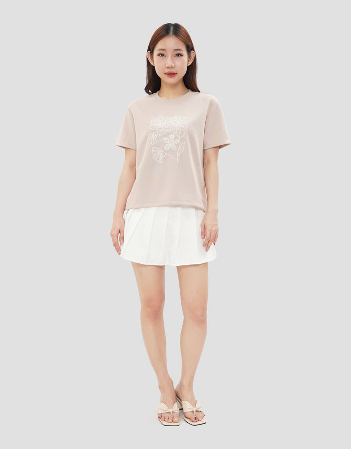 CONNEXION FLOWER EMBRO KAOS WANITA