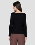 Connexion Rib Round Kaos Wanita