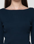 Connexion Rib Round Kaos Wanita