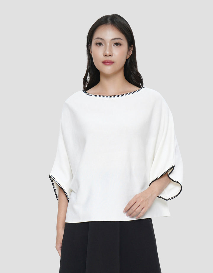 CONNEXION BLANKET STITCH BATWING KAOS WANITA