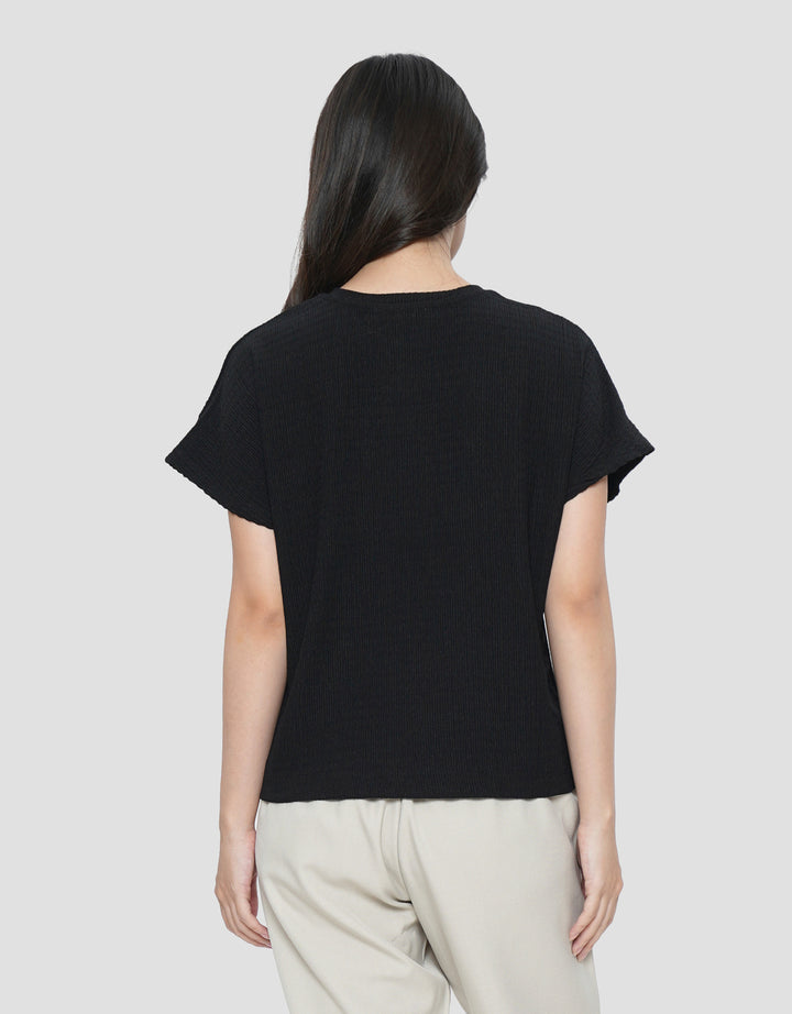CONNEXION TEXTURE RAGLAN KAOS WANITA