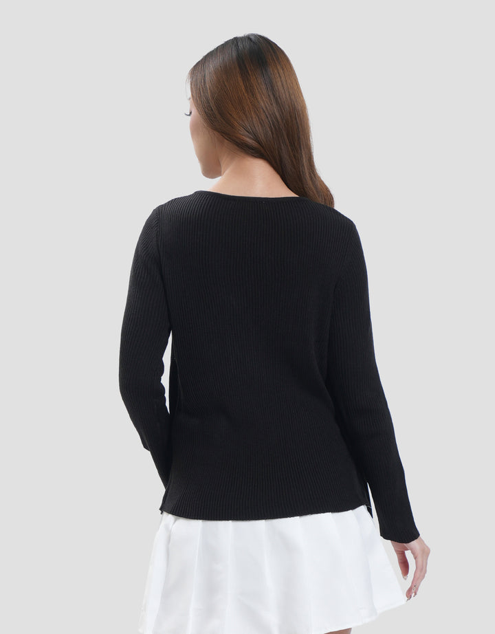 Connexion Cardigan Dobel Rajut Wanita