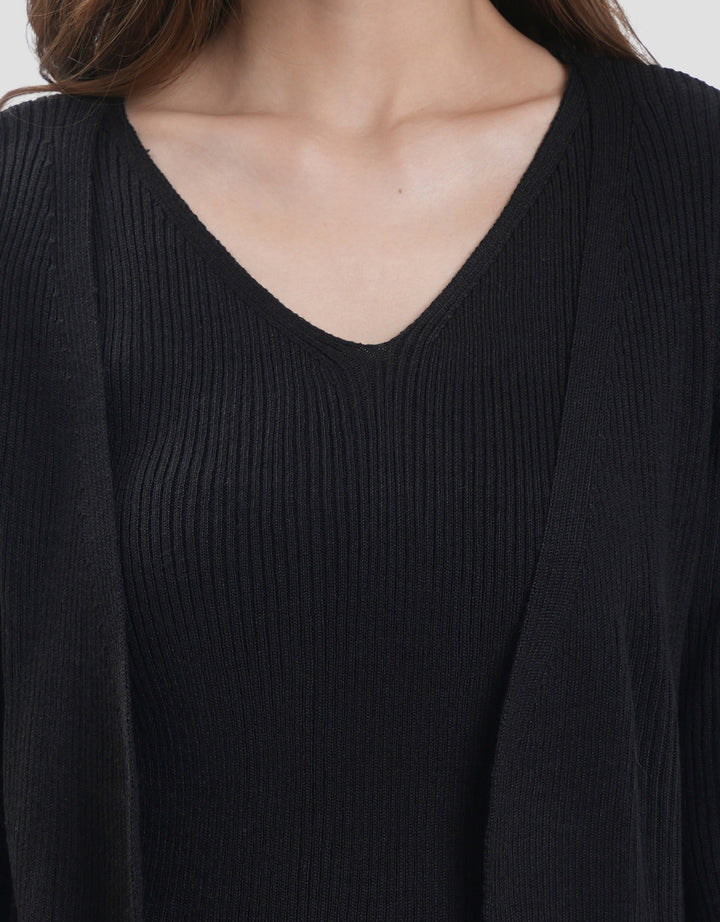 Connexion Cardigan Dobel Rajut Wanita