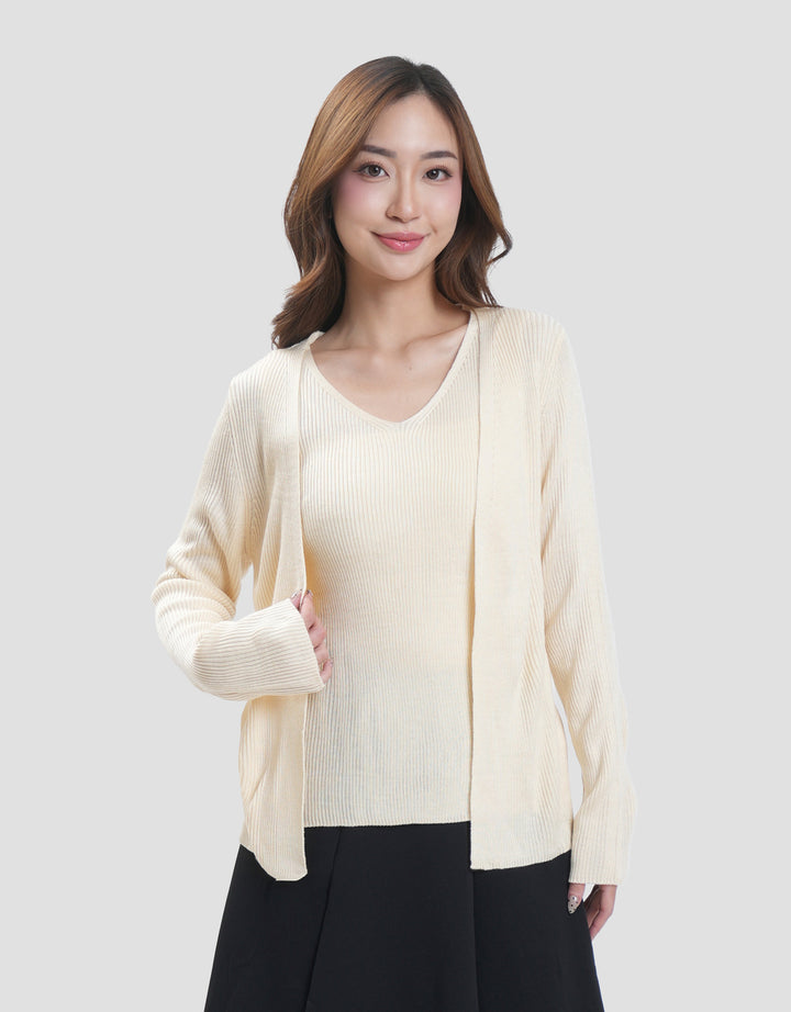 Connexion Cardigan Dobel Rajut Wanita