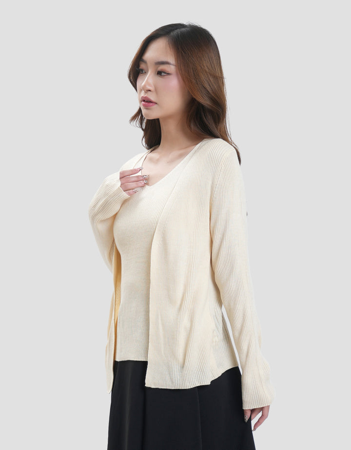 Connexion Cardigan Dobel Rajut Wanita