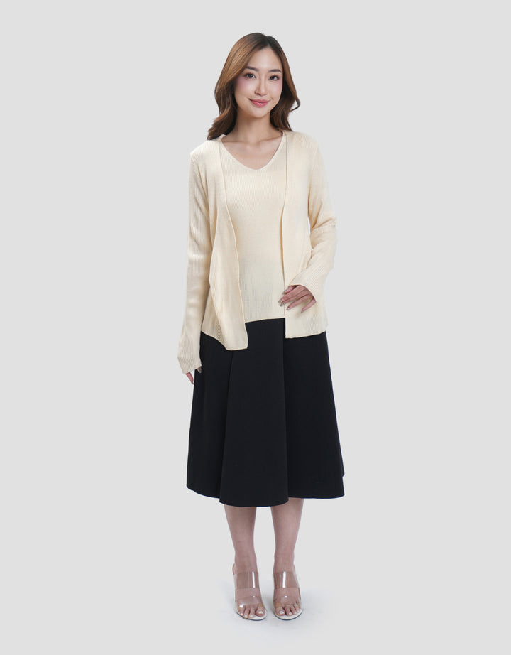 Connexion Cardigan Dobel Rajut Wanita