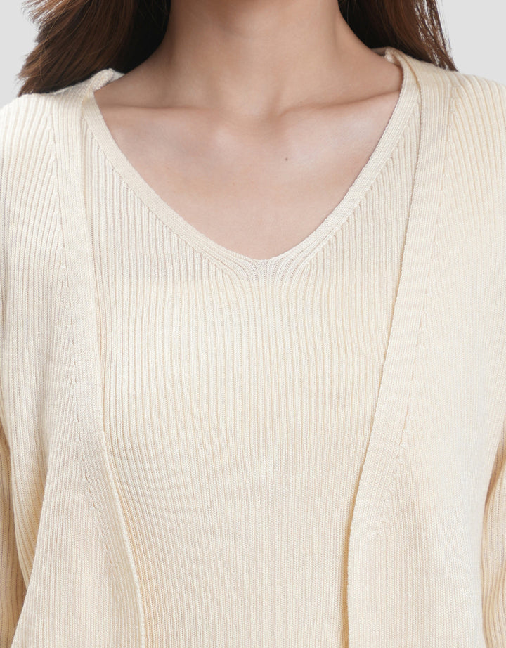 Connexion Cardigan Dobel Rajut Wanita