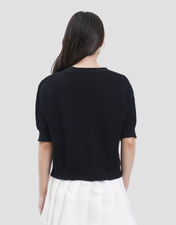 Connexion Shell Button Sweater Wanita