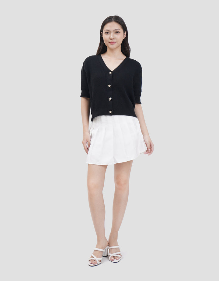 Connexion Shell Button Sweater Wanita