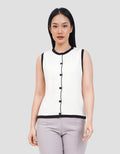 CONNEXION SLEEVELESS LIST LEHER VEST WANITA