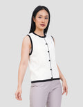 CONNEXION SLEEVELESS LIST LEHER VEST WANITA