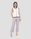 CONNEXION SLEEVELESS LIST LEHER VEST WANITA