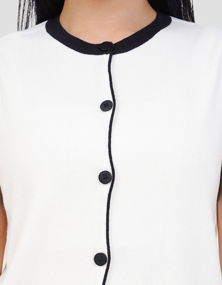 CONNEXION SLEEVELESS LIST LEHER VEST WANITA