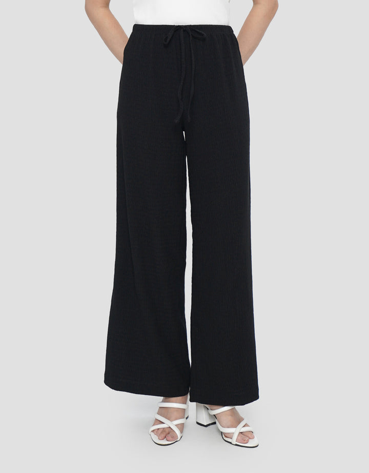 CONNEXION TEXTURED SOLID CELANA PANJANG WANITA