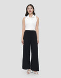 CONNEXION TEXTURED SOLID CELANA PANJANG WANITA