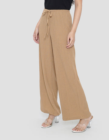 CONNEXION TEXTURED SOLID CELANA PANJANG WANITA
