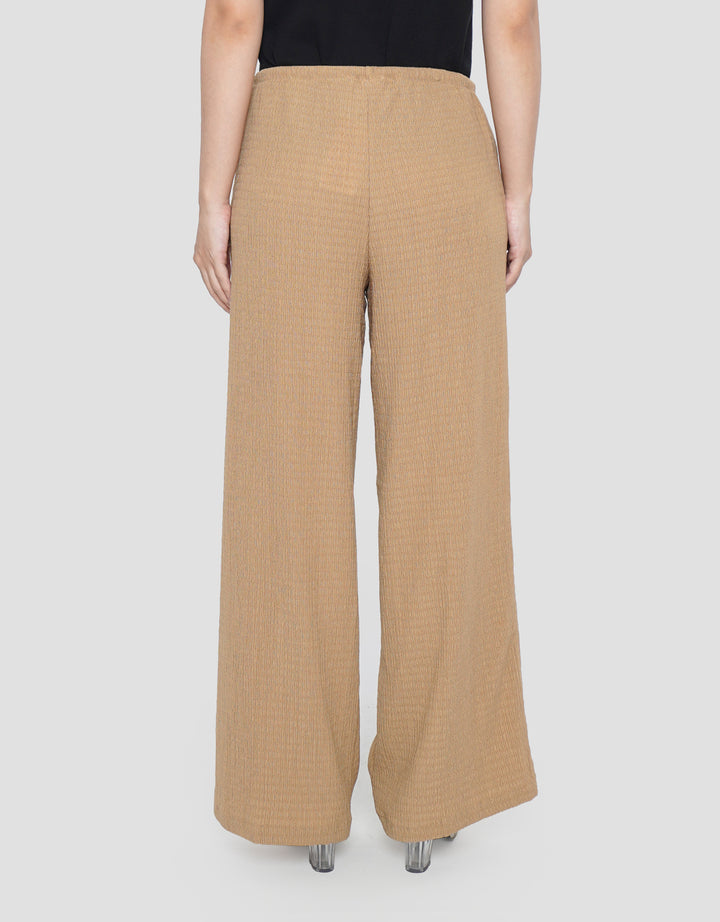 CONNEXION TEXTURED SOLID CELANA PANJANG WANITA