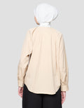 Annisa Round Neck Tuck Kemeja Wanita