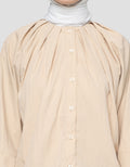 Annisa Round Neck Tuck Kemeja Wanita