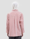 Annisa Stripe Kemeja Wanita