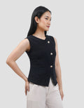 Connexion Sleeveless Look Fitted Blouse Wanita