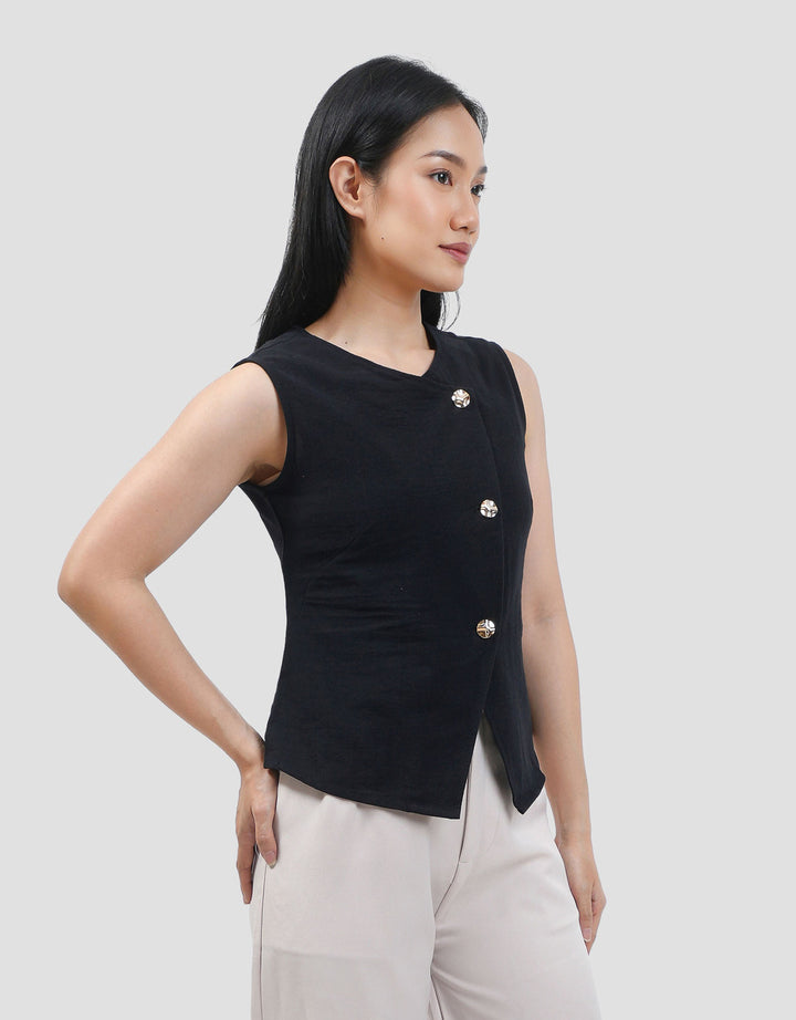 Connexion Sleeveless Look Fitted Blouse Wanita